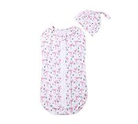 Carolilly Saco de Dormir para Bebé Recién Nacido Manta Usable Envolvente Invierno de Niños con Cremallera Mantitas Infantiles de Algodón con Dibujos Animados para Cochecito (0-6 Meses)