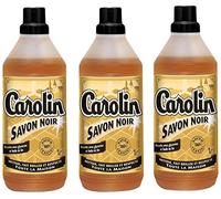 Carolin jabón negro 1L - - Juego de 3