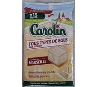 Carolin Sols Au Savon De Marsella - Toallitas ultrafinas (15 unidades, lote de 4 = 60 toallitas)