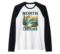 Carolina del Norte Camiseta Manga Raglan