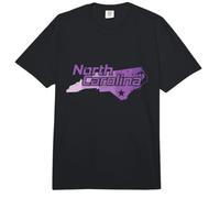 Carolina del Norte Estados Unidos Mapa Comfort Colors Adult Heavyweight T-Shirt
