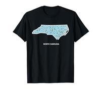 Carolina del Norte Forget Me Not Flower Floral State Camiseta