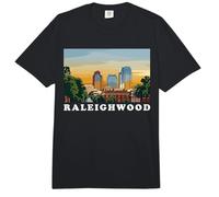 Carolina del Norte Raleighwood State Capitol Deportes Hockey Comfort Colors Adult Heavyweight T-Shirt