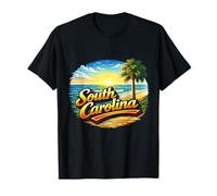 Carolina del Sur, costero, Amanecer, Playa, Paisaje Camiseta