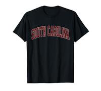 Carolina del Sur SC Retro Vintage Athletic Deportes Rojo Diseño Camiseta