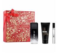 Carolina Herrera 212 Vip Black Men Eau De Perfume Spray 100ml Set 3 Pieces