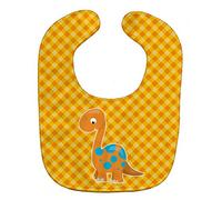 Caroline 's Treasures Babero para bebé amarillo Brontosaurus Dinosaur Talla:L