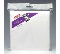 Caroline Servilleta de papel de 2 capas de 33 x 33 cm, color blanco, 20 unidades