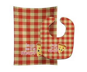 Caroline Treasures You Got A Pizza of My Heart Babero y paño para bebés, multicolor, grande