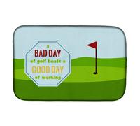 """"Caroline's Treasures A Bad Day at Golf Dish Drying Mat 14 x 21 Multicolor""""