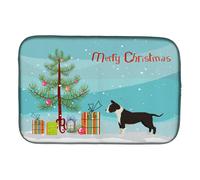 """"Caroline's Treasures American Staffordshire Terrier Christmas Tree dish-drying-mats 14 x 21 Multicolor""""