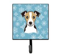 """"Caroline's Treasures BB1695SH4 Snowflake Jack Russell Terrier Leash or Key Holder Small Multicolor""""