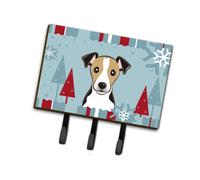 """"Caroline's Treasures BB1757TH68 Winter Holiday Jack Russell Terrier Leash or Key Holder Large Multicolor""""