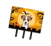 """"Caroline's Treasures BB1760TH68 Halloween Jack Russell Terrier Leash or Key Holder Large Multicolor""""