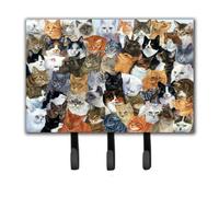 """"Caroline's Treasures BDBA0414TH68 Cats Galore Leash or Key Holder Large Multicolor""""