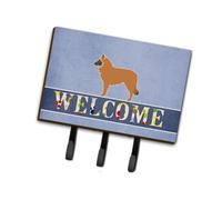 """"Caroline's Treasures Belgian Shepherd Welcome Wall Hook Triple Multicolor""""