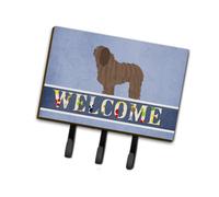""""Caroline's Treasures Bergamasco Shepherd Welcome Wall Hook Triple""""
