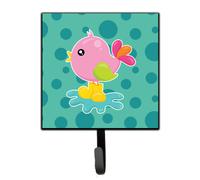 """"Caroline's Treasures Bird in Rainboots and Puddle Wall Hook Small Multicolor""""