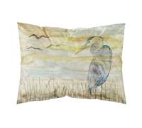 """"Caroline's Treasures Blue Heron Yellow Sky Fabric Standard pillowcases Multicolor""""