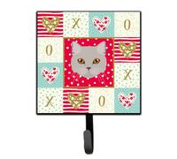 """"Caroline's Treasures Brazilian Semi Longhair Cat Love Leash or Key Holder hooks Multicolor""""