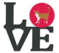 """"Caroline's Treasures Brazilian Shorthair Cat Metal Artwork Love wall-decor Multicolor""""