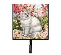 """"Caroline's Treasures Cats Just Looking in the fish bowl Leash or Key Holder CDCO0244SH4 Small Multicolor""""