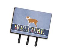 """"Caroline's Treasures Central Asian Shepherd Dog Welcome Wall Hook Triple Multicolor""""