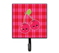 """"Caroline's Treasures Cherry Faces Wall Hook Small Multicolor""""