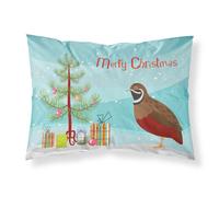 """"Caroline's Treasures Chinese Painted or King Quail Christmas Pillowcase Standard Multicolor""""