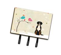 """"Caroline's Treasures Christmas Presents between Friends Greater Swiss Mountain Dog Leash or Key Holder BB2509TH68 Triple Multicolor""""