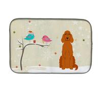 """"Caroline's Treasures Christmas Presents between Friends Irish Setter Dish Drying Mat 14"""""""" x 21""""""""""""