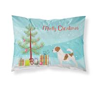 Caroline's Treasures Christmas Tree Jack Russell Terrier Merry Fabric Standard Pillowcase BB2925PILLOWCASE