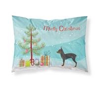 Caroline's Treasures Christmas Tree Toy Fox Terrier Merry Fabric Standard Pillowcase BB2905PILLOWCASE