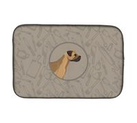 """"Caroline's Treasures CK2170DDM Border Terrier in The Kitchen dish-drying-mats 14x21 Multicolor""""