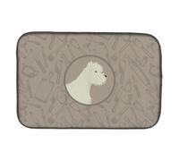 """"Caroline's Treasures CK2216DDM Westie in The Kitchen dish-drying-mats 14x21 Multicolor""""