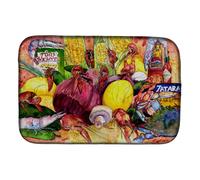 """"Caroline's Treasures Crawfish With Spices And Corn Dish Drying Mat 14"""""""" x 21"""""""" Multicolor""""