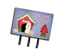 """"Caroline's Treasures Dog House Collection Poodle White Leash or Key Holder BB2824TH68 Triple""""