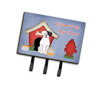 """"Caroline's Treasures Dog House Collection White Boxer Cooper Leash or Key Holder BB2868TH68 Triple""""