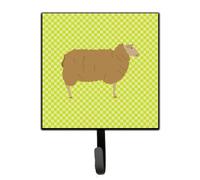 """"Caroline's Treasures East Friesian Sheep Green Wall Hook Small Multicolor""""