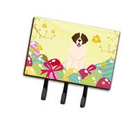 """"Caroline's Treasures Easter Eggs Moscow Watchdog Leash or Key Holder hooks Multicolor""""