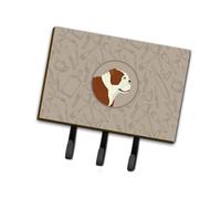 """"Caroline's Treasures English Bulldog In the Kitchen Leash or Key Holder hooks Multicolor""""