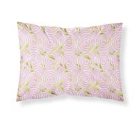 """"Caroline's Treasures Geometric Circles on Pink Watercolor Pillowcase Standard Multicolor""""