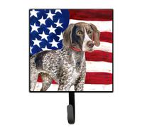 """"Caroline's Treasures German Shorthaired Pointer Patriotic Wall Hook Small Multicolor""""