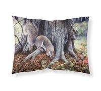 """"Caroline's Treasures Grey Squirrels around the Tree Fabric Standard Pillowcase BDBA0260PILLOWCASE Multicolor""""