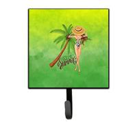 """"Caroline's Treasures Hello Summer Lady in Swimsuit Leash or Key Holder hooks Multicolor""""
