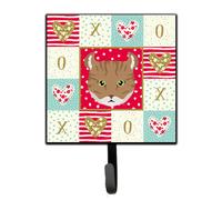 """"Caroline's Treasures Highlander Lynx Cat Love Leash or Key Holder hooks Multicolor""""