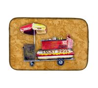 """"Caroline's Treasures Hot Dog Dish Drying Mat 14"""""""" x 21"""""""" Multicolor""""