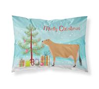 """"Caroline's Treasures """"""""Jersey Cow Christmas"""""""" Pillowcase Standard Multicolor""""