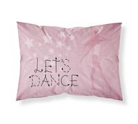 """"Caroline's Treasures Let's Dance Linen Pink Pillowcase Standard Multicolor""""