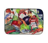 """"Caroline's Treasures Louisana Spices Dish Drying Mat 14 x 21 Multicolor""""